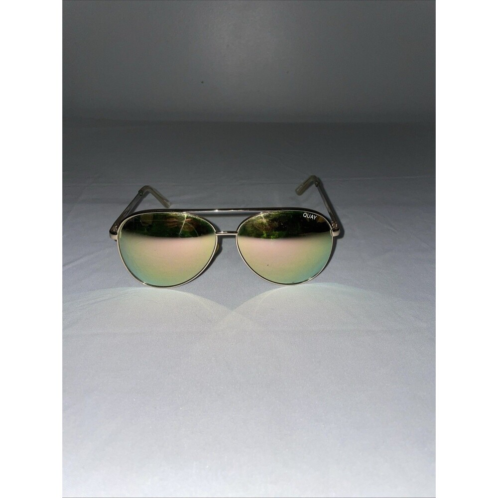 Quay Australia Vivienne Aviator Sunglasses Gold Brown Lens Cat 3 Y2K Womens